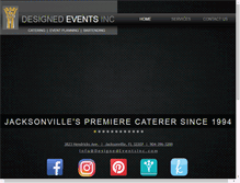 Tablet Screenshot of designedeventsinc.com